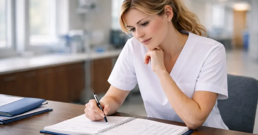 Pielęgniarka sprawdzająca ile trwa specjalizacja pielęgniarska