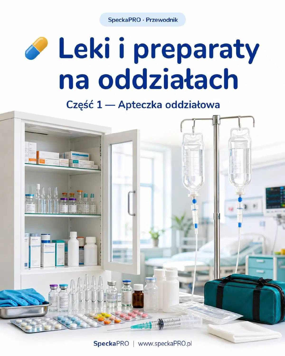 Ebook SpeckaPRO Leki i preparaty na oddziałach część 1 Apteczka oddziałowa dla pielęgniarek