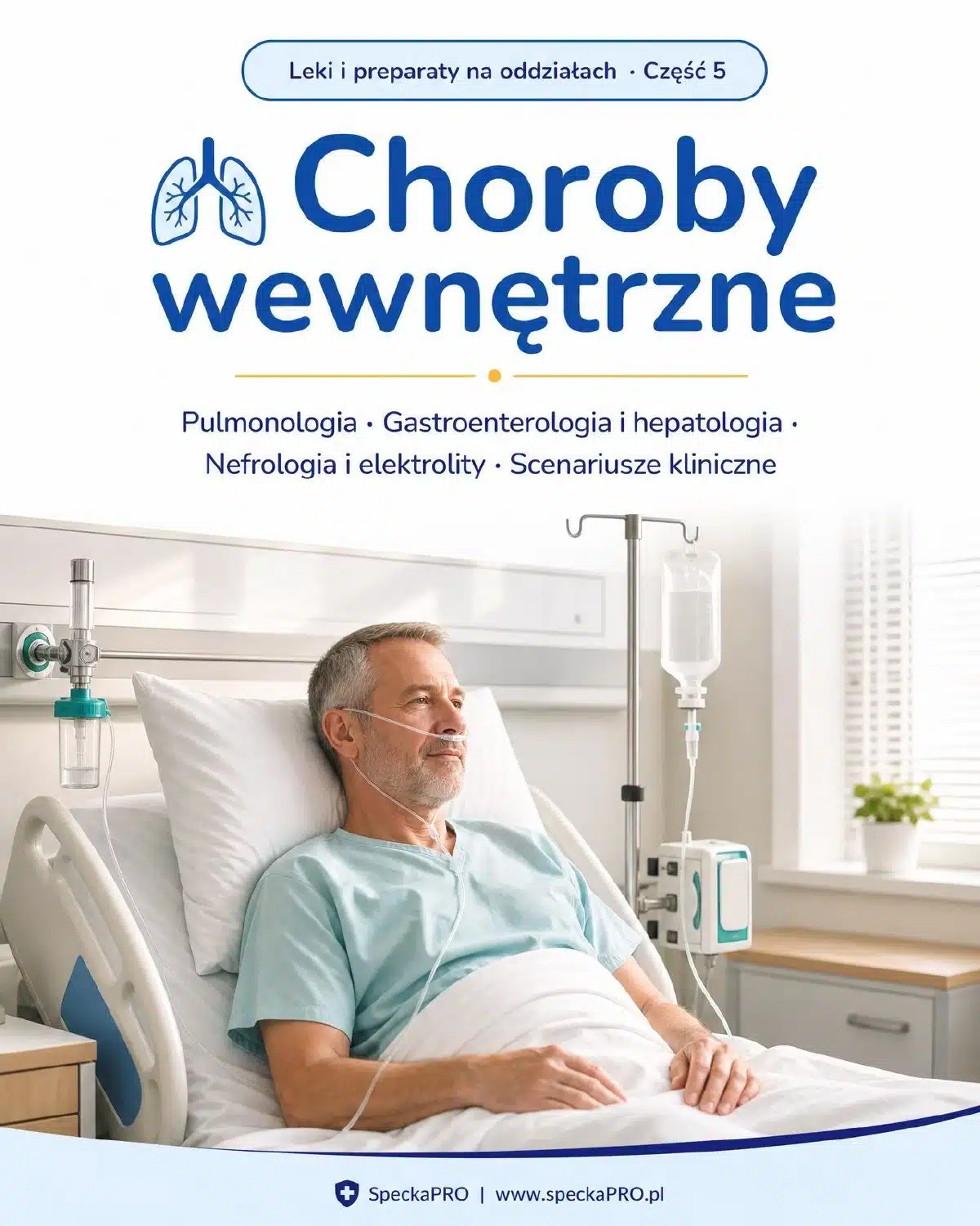 Okładka ebooka Leki i preparaty na oddziałach część 5 Choroby wewnętrzne dla pielęgniarek